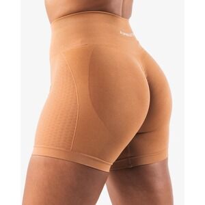 NWOT ALPHALETE Large Amplify Contour Short 5in Inseam Clay Burnt Orange Scrunch‎